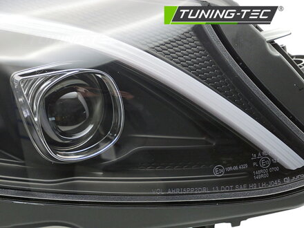 Predné svetlá Mercedes C W205 14-18 Tube LED Black Predné svetlá Mercedes C W205 14-18 Tube LED Black