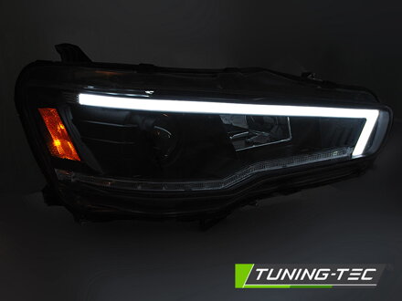 Predné svetlá Mitsubishi Lancer 8 08-16 Tube Light Black Predné svetlá Mitsubishi Lancer 8 08-16 Tube Light Black