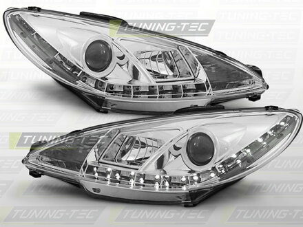 Predné svetlá Peugeot 206 99-02 Chrome Devil Eyes