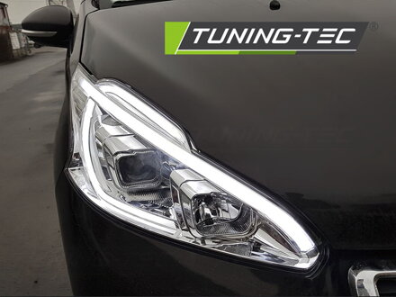 Predné svetlá Peugeot 208 12-15 Tube Light Chrome Predné svetlá Peugeot 208 12-15 Tube Light Chrome