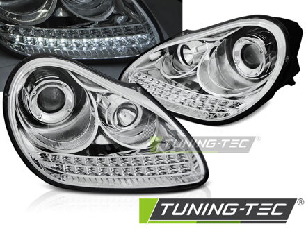Predné svetlá Porsche Cayenne 2002-2006 Chrome Predné svetlá Porsche Cayenne 2002-2006 Chrome