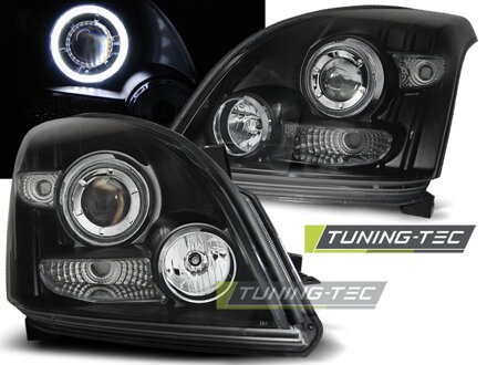 Predné svetlá Toyota Land Cruiser 120 03-09 AE CCFL Black Predné svetlá Toyota Land Cruiser 120 03-09 AE CCFL Black