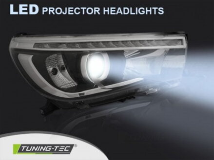 Predné svetlá Toyota Hilux 16-20 LED Projector Black Predné svetlá Toyota Hilux 16-20 LED Projector Black