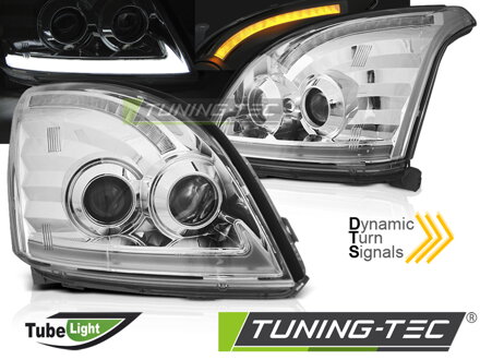 Predné svetlá Toyota Land Cruiser 120 03-09 Chrome Dynamic Predné svetlá Toyota Land Cruiser 120 03-09 Chrome Dynamic