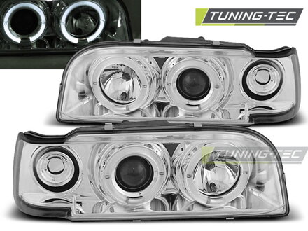 Predné svetlá VOLVO 850 92-96 Chrome Angel Eyes Predné svetlá VOLVO 850 92-96 Chrome Angel Eyes
