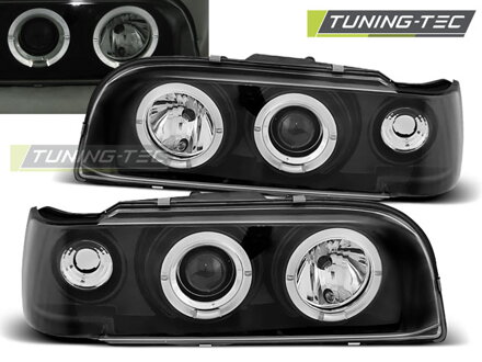 Predné svetlá VOLVO 850 92-96 Black Angel Eyes Predné svetlá VOLVO 850 92-96 Black Angel Eyes