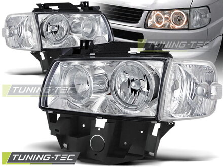Predné tuningové Angel Eyes svetlá na VW T4 Chrome Predné tuningové Angel Eyes svetlá na VW T4 Chrome