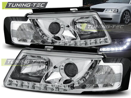 Predné svetlá VW Passat B5 Devil Eyes Chrome Predné svetlá VW Passat B5 Devil Eyes Chrome