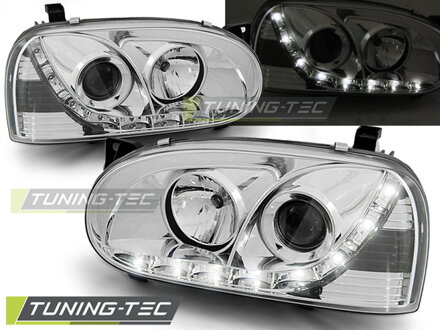 Predné svetlá VW Golf III 91-97 Chrome Devil Eyes Predné svetlá VW Golf III 91-97 Chrome Devil Eyes
