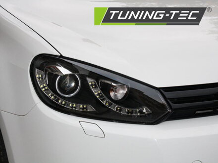 Predné svetlá VW Golf 6 Black Dual DRL Predné svetlá VW Golf 6 Black Dual DRL