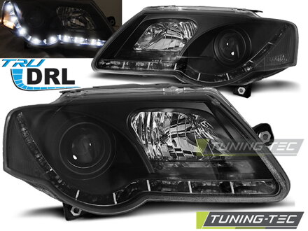 Predné svetlá VW Passat 3C B6 DE Black DRL
