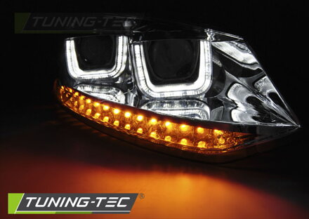 Predné svetlá VW Polo 6R 09-14 U-Type Chrome