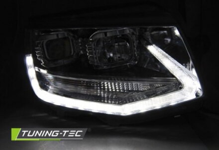 Predné svetlá VW T6 Chrome Led DRL