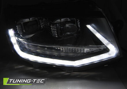 Predné svetlá VW T6 Black Led DRL