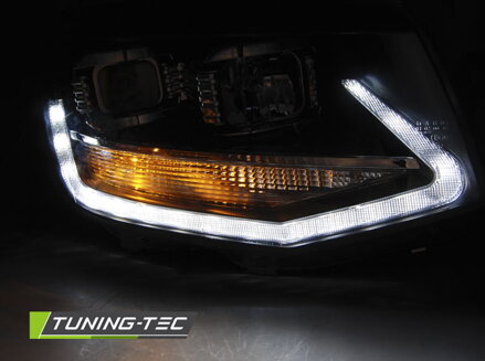 Predné svetlá VW T6 Black Led DRL