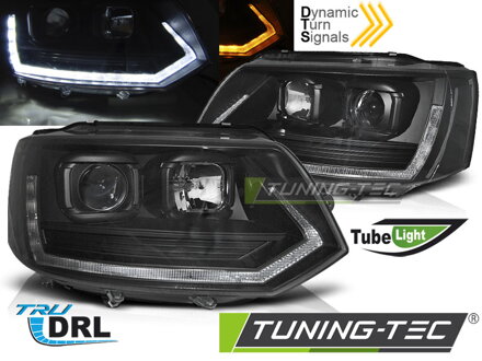 Predné svetlá VW T5.1 10-15 Tube Light Black Predné svetlá VW T5.1 10-15 Tube Light Black