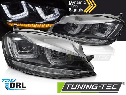 Predné svetlá VW Golf 7 U-Type Black Line Dynamic