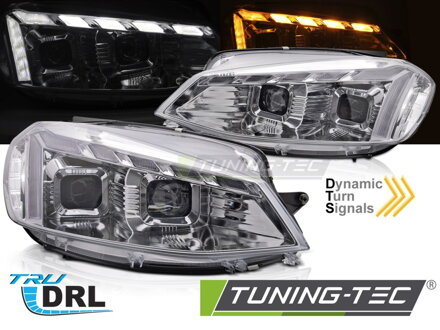 Predné svetlá VW Golf 7 17-19 Chrome Dynamic LED Predné svetlá VW Golf 7 17-19 Chrome Dynamic LED
