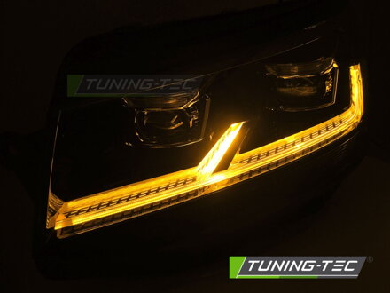 Predné Full LED svetlá VW T6 DRL Black Predné Full LED svetlá VW T6 DRL Black