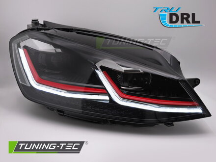 Predné Full LED svetlá VW Golf 7 Red Line