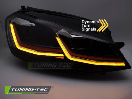 Predné Full LED svetlá VW Golf 7 Red Line