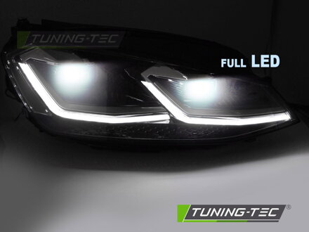 Predné Full LED svetlá VW Golf 7 Silver Line