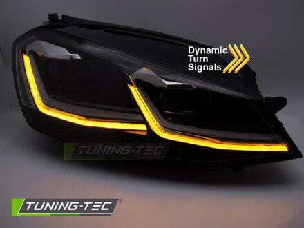 Predné Full LED svetlá VW Golf 7 Silver Line