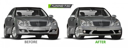 Predný nárazník Mercedes W211 06-09 Sport PDC Predný nárazník Mercedes W211 06-09 Sport PDC