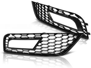 Mriežky hmloviek Audi A4 B8 11-15 Glossy Black