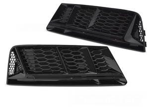 Mriežky nárazníka Audi A4 B9 15-19 Glossy Black