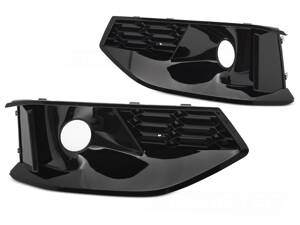 Mriežky nárazníka Audi A4 B9 20-24 Glossy Black ACC