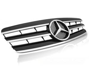 Maska Mercedes W203 00-07 CL Style Black Chrome