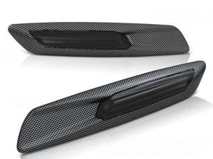 Bočné LED smerovky BMW E60/E90/E92/E82 Smoke Carbon