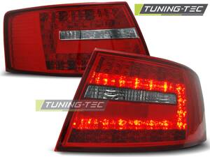 Zadné tuningové svetlá AUDI A6 C6 04-08 Sedan Red White Led 6-PIN