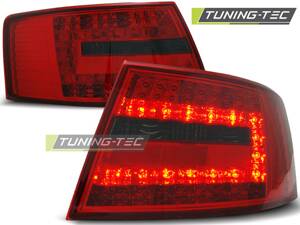 Zadné svetlá AUDI A6 C6 04-08 Sedan Red Smoke Led 6-PIN