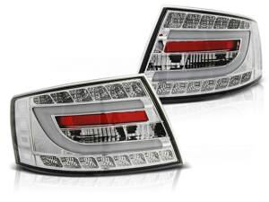 Zadné svetlá AUDI A6 C6 04-08 Chrome Led 6-PIN