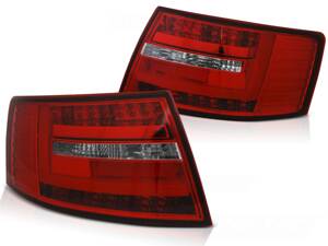 Zadné svetlá AUDI A6 C6 04-08 Red White LED Bar 6-PIN