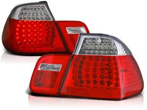 Zadné svetlá BMW E46 Sedan 98-01 Clear Red Led