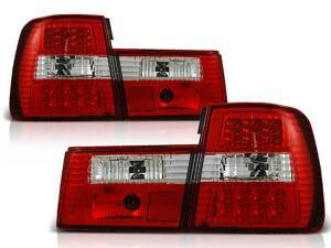 Zadné svetlá BMW E34 Sedan 88-95 Clear Red Led