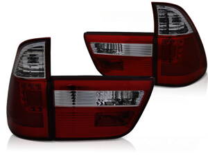 Zadné svetlá BMW E53 X5 99-03 Red Smoke Led Bar