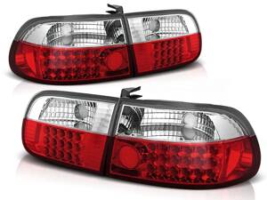 Zadné svetlá Honda Civic 3D 91-95 Red White Led