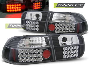 Zadné diodové svetlá Honda Civic 2D/4D Coupe/Sedan 91-95 Black Led