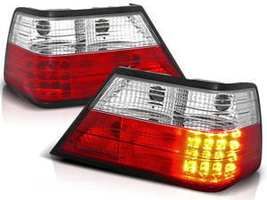 Zadné svetlá Mercedes W124 E 85-95 Red White Led