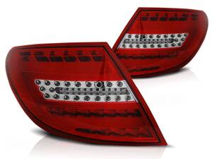 Zadné tuningové svetlá Mercedes W204 Sedan 07-10 Red White Led Bar