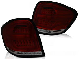 Zadné svetlá Mercedes ML W164 05-08 Red Smoke LED