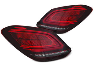 Zadné svetlá Mercedes C W205 14-18 Red White Led