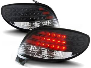 Zadné svetlá Peugeot 206 Black Led