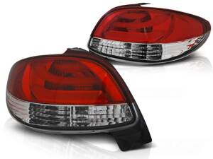 Zadné svetlá Peugeot 206 Red White Led Bar