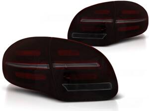 Zadné svetlá Porsche Cayenne 10-15 Black Red Smoke LED