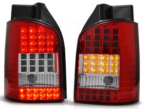 Zadné diodové svetlá VW T5 03-09 Red White Led